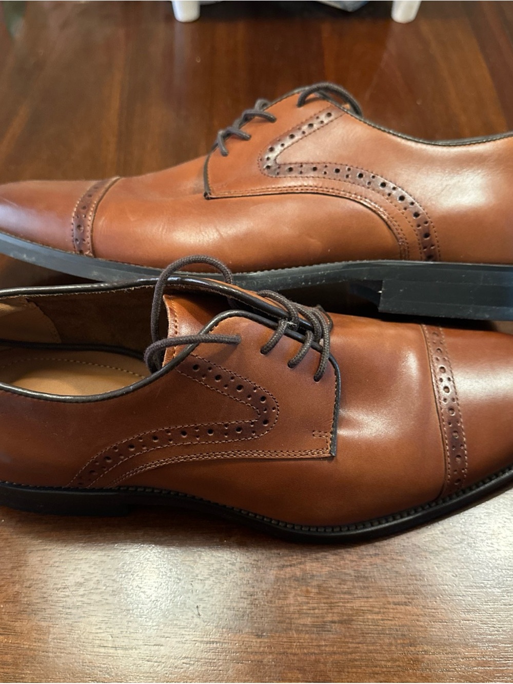 Aldo Men’s Brown Genuine Leather Dress Shoes Size 10 *Only Worn Once*